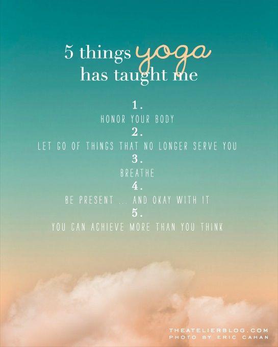5 things yoga has taught me