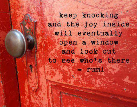 keep knocking - Rumi