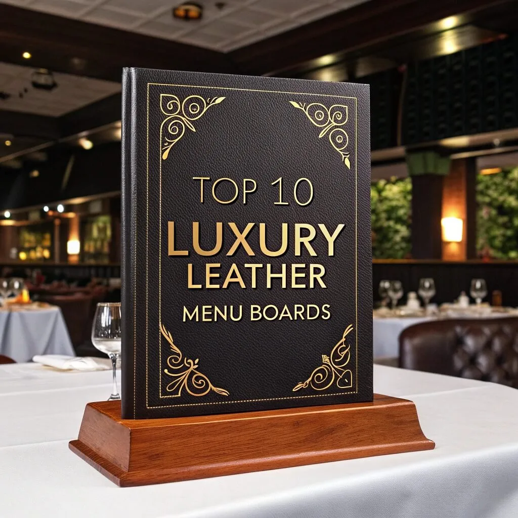 Top 10 Luxury Leather Menu Boards for Fine-Dining Establishments
